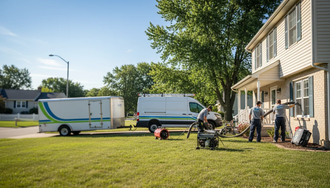 Flooded Basement Restoration And Cleanup With Repair in Monroe, IA near me